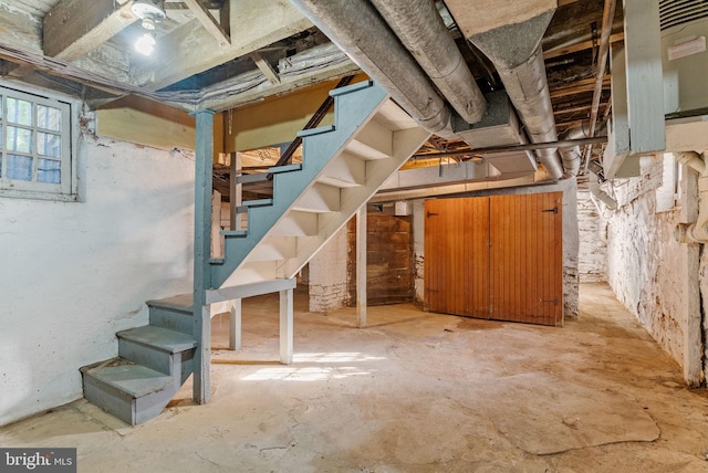 8515 Seminole St, Philadelphia, PA 19118 - below grade area featuring stairway
