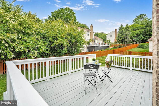 6034 Burnside Landing Dr, Burke, VA 22015 - view of wooden deck
