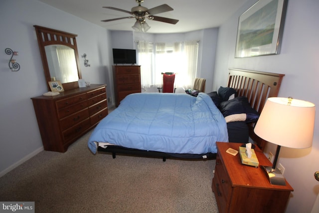 29 Huber Ct, Hightstown, NJ 08520 - bedroom with carpet flooring, ceiling fan, and baseboards