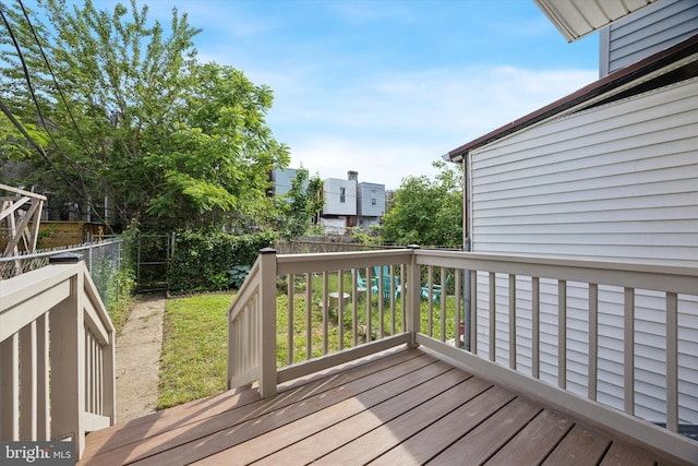5324 Cedar Ave, Philadelphia, PA 19143 - deck with a fenced backyard