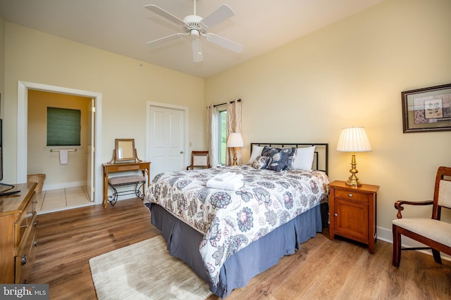 1278 Deep Creek Dr Unit B3, Mc Henry, MD 21541 - bedroom featuring wood finished floors, baseboards, and a ceiling fan