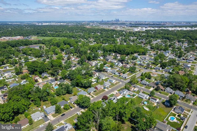 734 Shields, West Deptford, NJ 08096 - aerial view of property and surrounding area with a tree filled landscape