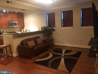 2656 15th St NW Unit C4, Washington, DC 20009 - living area with wood finished floors and baseboards