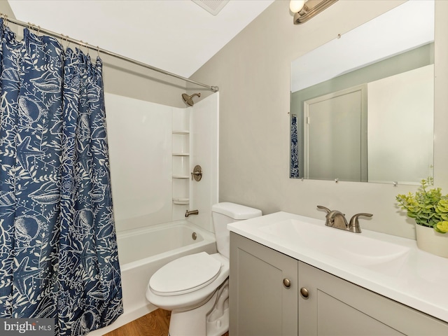 1851 Dulaney Ct, Frederick, MD 21702 - full bath with vanity, shower / bathtub combination with curtain, and toilet