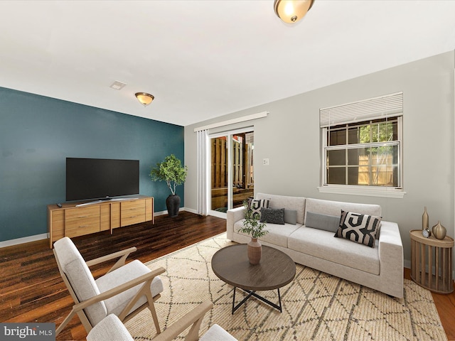 1851 Dulaney Ct, Frederick, MD 21702 - living room with wood finished floors and baseboards