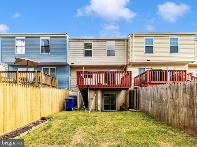 1851 Dulaney Ct, Frederick, MD 21702 - back of property featuring a deck