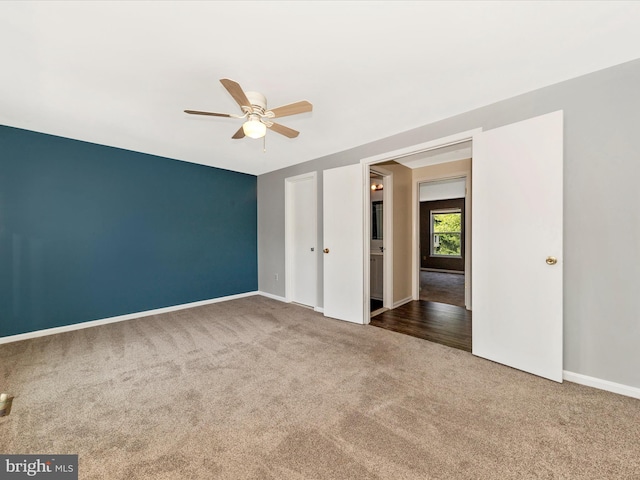 1851 Dulaney Ct, Frederick, MD 21702 - carpeted spare room featuring a ceiling fan and baseboards