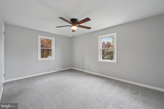 732 Thorndale Rd, Aldan, PA 19018 - empty room featuring ceiling fan, carpet floors, and baseboards