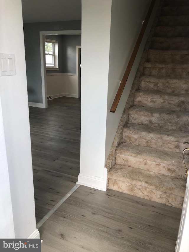 3149 Willits Rd, Philadelphia, PA 19114 - stairs featuring wood finished floors and baseboards