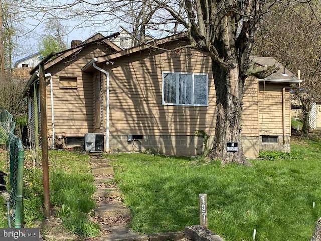 197 Coates Way, Fayette City, PA 15438 - view of side of home featuring a yard
