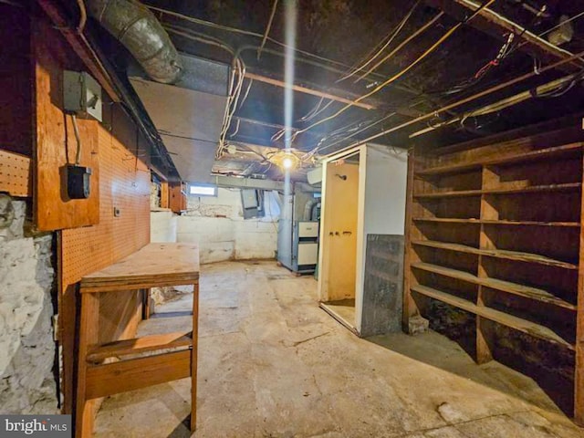197 Coates Way, Fayette City, PA 15438 - below grade area featuring heating unit