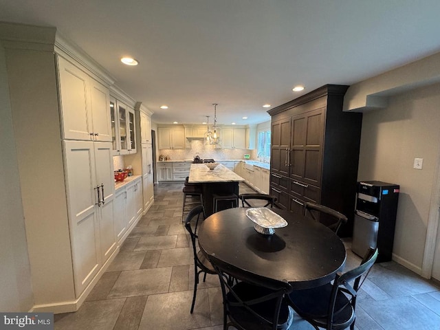 1041 Bobwhite Dr, Cherry Hill, NJ 08003 - dining space with recessed lighting and baseboards