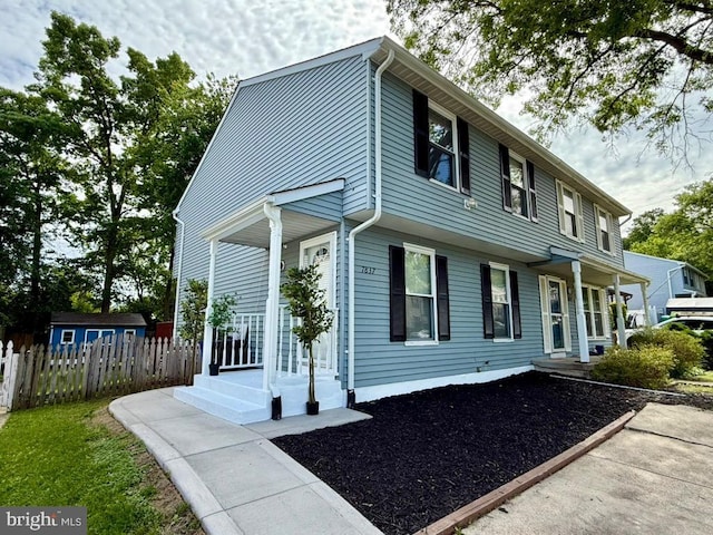 7837 Marioak Dr S, Elkridge, MD 21075 - view of front of home featuring covered porch