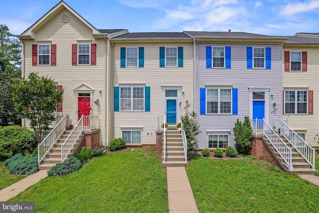 44138 Allderwood Ter, Ashburn, VA 20147 - view of property featuring a front yard and stairs