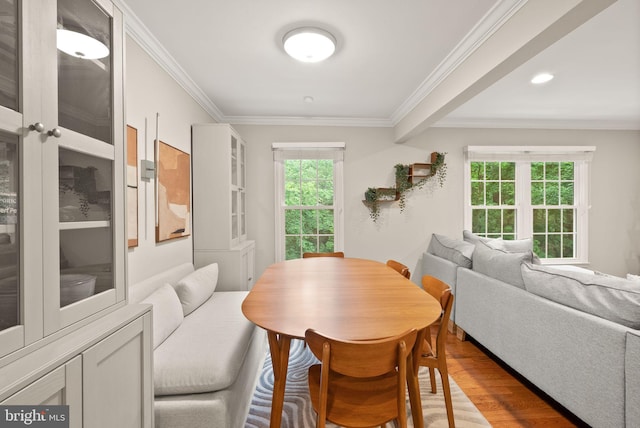 2455 Alsop Ct, Reston, VA 20191 - dining room featuring crown molding and wood finished floors