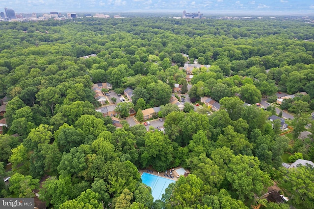 2455 Alsop Ct, Reston, VA 20191 - aerial view of a heavily wooded area