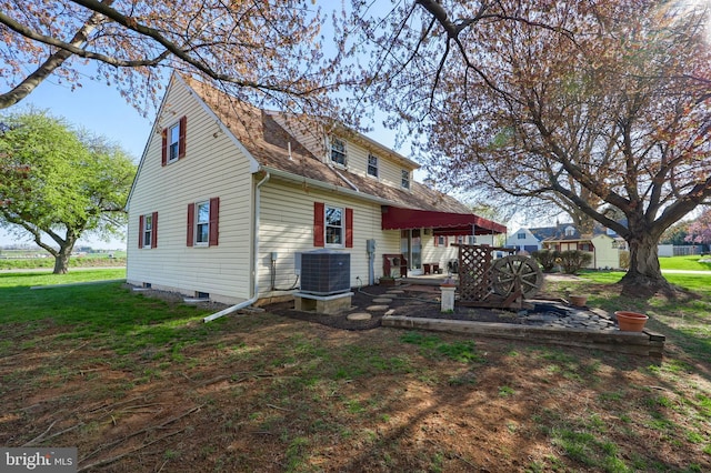 2 Kings Ct, Gordonville, PA 17529 - back of house with cooling unit and a yard