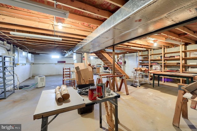 2 Kings Ct, Gordonville, PA 17529 - unfinished below grade area featuring stairway