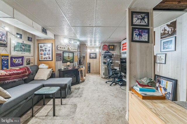 2609 E Monmouth St, Philadelphia, PA 19134 - carpeted office with wooden walls