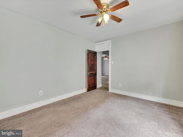 9 S Stanton St, Schuylkill Haven, PA 17972 - carpeted spare room featuring ceiling fan and baseboards