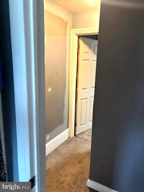 744 Cherry St, Camden, NJ 08103 - corridor with carpet and baseboards