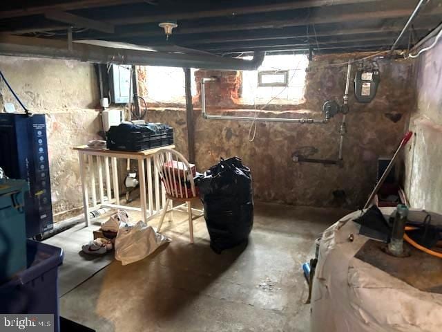 744 Cherry St, Camden, NJ 08103 - basement with electric panel and gas meter