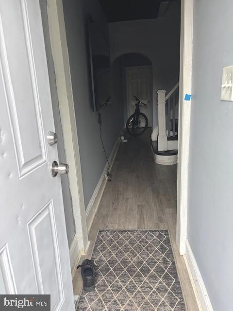 744 Cherry St, Camden, NJ 08103 - corridor featuring wood finished floors