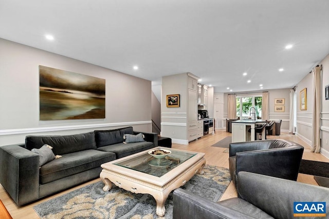 15 Trillium Close, Wintergreen Resort, VA 22967 - living room featuring light wood-type flooring and recessed lighting