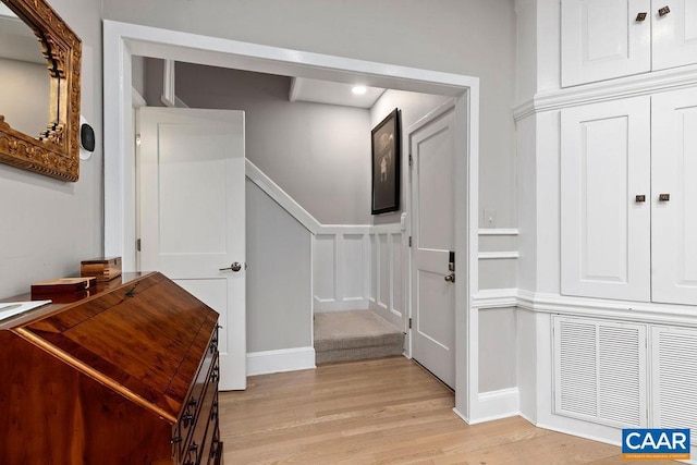 15 Trillium Close, Wintergreen Resort, VA 22967 - stairs with wood finished floors and recessed lighting