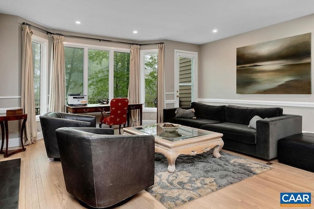 15 Trillium Close, Wintergreen Resort, VA 22967 - living room featuring wood finished floors and recessed lighting