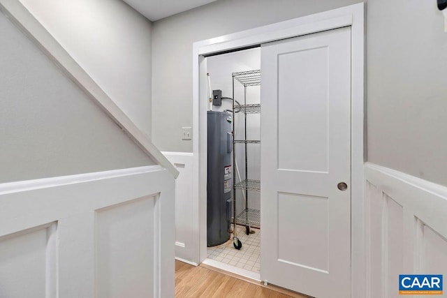15 Trillium Close, Wintergreen Resort, VA 22967 - corridor with electric water heater and wood finished floors