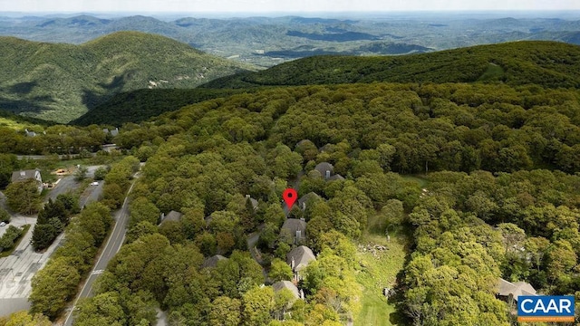 15 Trillium Close, Wintergreen Resort, VA 22967 - aerial view of property's location with a forest and a mountainous background