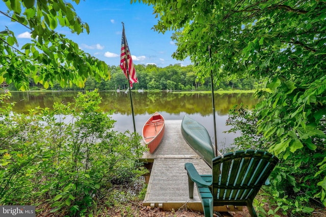 10200 Souza Ln, Manassas, VA 20111 - dock area featuring a water view