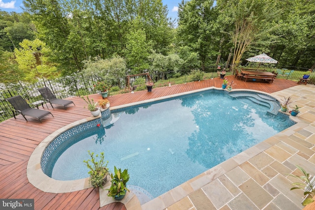 10200 Souza Ln, Manassas, VA 20111 - view of swimming pool featuring a deck