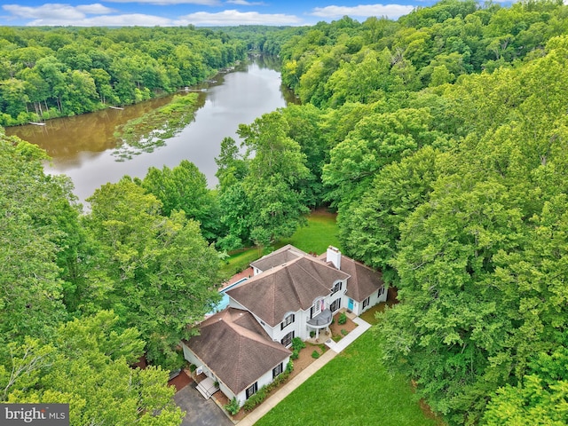 10200 Souza Ln, Manassas, VA 20111 - bird's eye view of a nearby body of water and a heavily wooded area