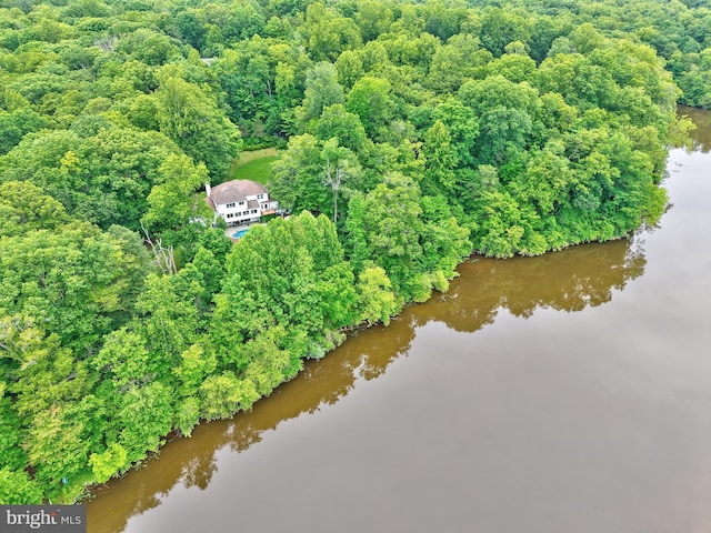 10200 Souza Ln, Manassas, VA 20111 - aerial view of property and surrounding area with a nearby body of water and a forest