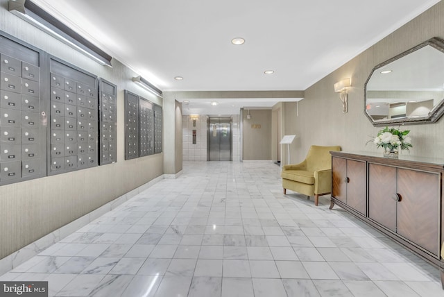 4201 Cathedral Ave NW Unit 918W, Washington, DC 20016 - building lobby with ornamental molding and recessed lighting