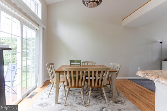 120 Jefferson Cir, Bellefonte, PA 16823 - dining area with light wood finished floors and baseboards