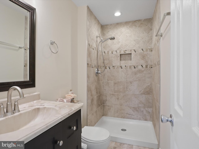 10612 Winfield Loop, Manassas, VA 20109 - full bath with a tile shower, toilet, and vanity