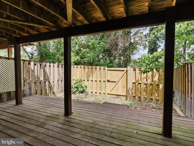 10612 Winfield Loop, Manassas, VA 20109 - wooden terrace with a fenced backyard