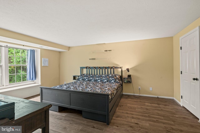 43 Cranberry Ct, Marlton, NJ 08053 - bedroom with wood finished floors, baseboards, and a textured ceiling