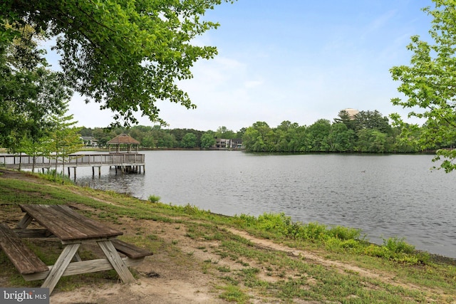43 Cranberry Ct, Marlton, NJ 08053 - dock featuring a water view and a gazebo