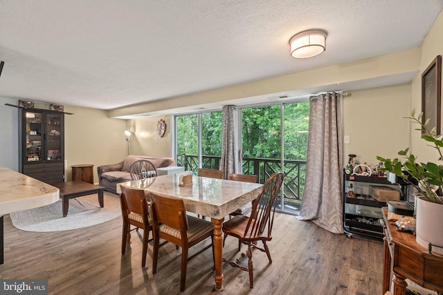 43 Cranberry Ct, Marlton, NJ 08053 - dining space featuring wood finished floors and a textured ceiling