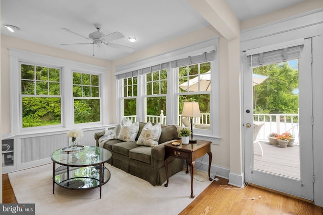 1937 38th St NW, Washington, DC 20007 - sunroom featuring radiator