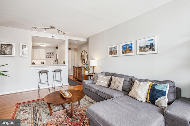 1312 Massachusetts Ave NW Unit 604, Washington, DC 20005 - living area with wood finished floors and baseboards