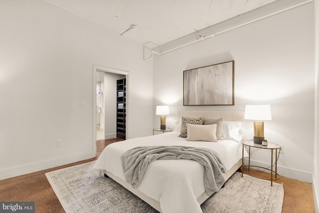 1700 Kalorama Rd NW Unit 206, Washington, DC 20009 - carpeted bedroom featuring a spacious closet, baseboards, and a closet