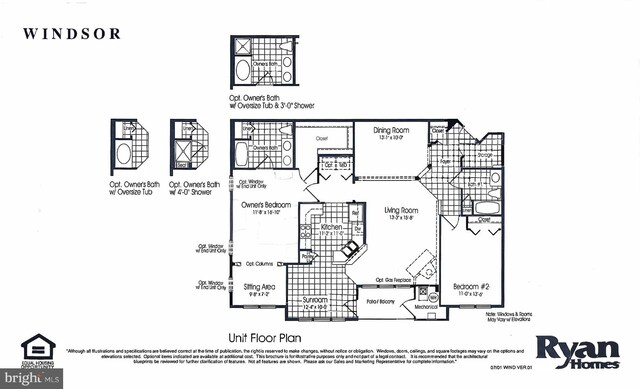 9603 Amberleigh Ln Unit 9603F, Perry Hall, MD 21128 - property floor plan