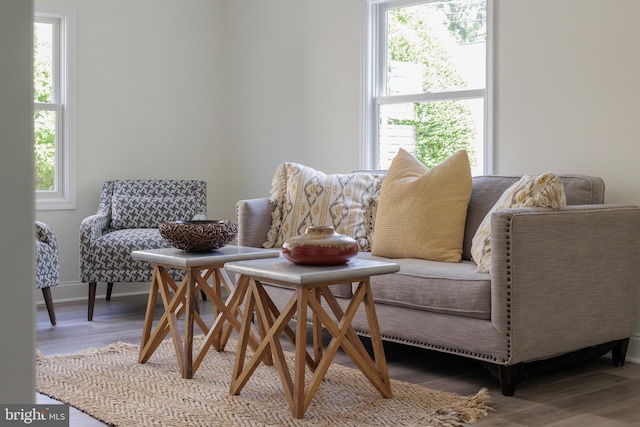 2836 Cameron Rd, Falls Church, VA 22042 - sitting room with wood finished floors and baseboards