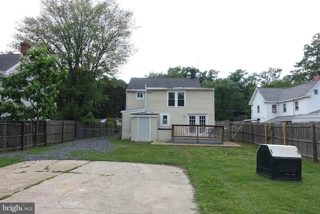 413 Dominion Rd, Chester, MD 21619 - rear view of property with a wooden deck