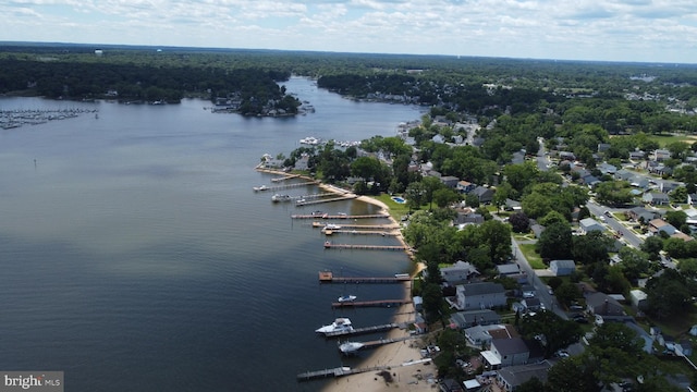 336 Bar Harbor Rd, Pasadena, MD 21122 - aerial view of property's location with a nearby body of water and numerous boat docks